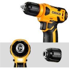 DEKO 126 TOOLKIT med 8 V Batteriborr, 10 mm 3/8 Handtag