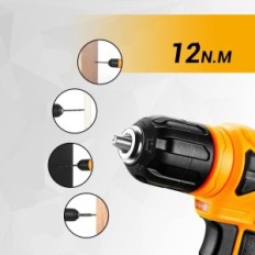 DEKO 126 Toolkit mit 8 V Batteriebohrer, 10 mm 3/8 Griff