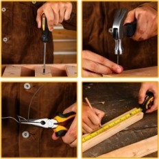 DEKO 126 Toolkit 8 V: n paristolaitteella, 10 mm 3/8 kahva