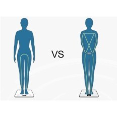 Inteligentní lescale P1 podlahová hmotnost s 8 elektrodami, až 180 kg, bílá