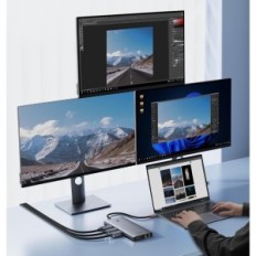 Dockningsstation Baseus BS-OH119 för bärbar dator, 13-W-1, 4K @ 120Hz 10GB / s, PD100W