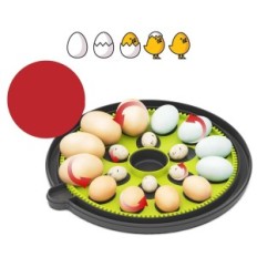 Incubadora para huevos de triocotaje, en 18 huevos, velas y termómetro