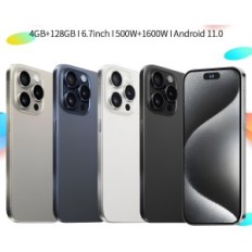 Smartphone Qimhai i15proma, Android, 4 GB RAM + 128 GB, 4G, 2 SIM kartice, Silver