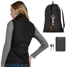 Camarero de mujer con calentado Fernid con batería USB, tamaño M