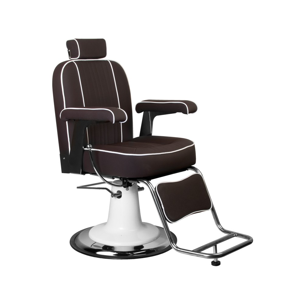Gabbiano Amadeo Braun Friseurstuhl — Seitenansicht