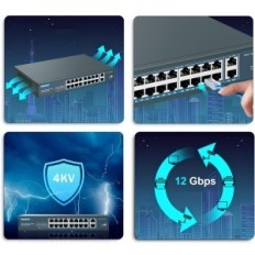 16-Port PoE Yuanley YS20162G-P switch, 10 / 100MBPS, 250W, Exhibition