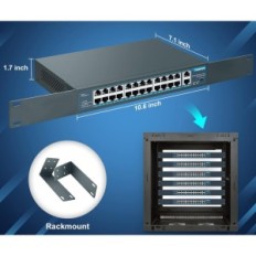 24-Port Poe Yuanley YS20242F-P-switch, 802.3AF / AT, 400W