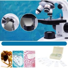 Microscopio binocular Lakwar 40x-1000x con soporte telefónico