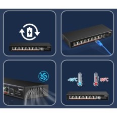8-port Ethernet prekidač yuanley ys25-0801, 100/1000/2500 MB / s