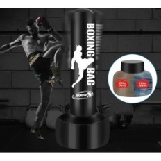 Bolsa de boxe com a base de juoifip 69 '', um saco de kickboxing inflável