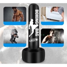Bolsa de boxe com a base de juoifip 69 '', um saco de kickboxing inflável