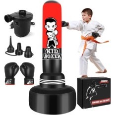 Trainingszak van kinderen NZQXJXZ met handschoenen, 65x165 cm, zwart