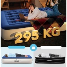 Matelas autoportante Idoo Queen avec pompe et sac intégré, 203 * 152 * 33cm