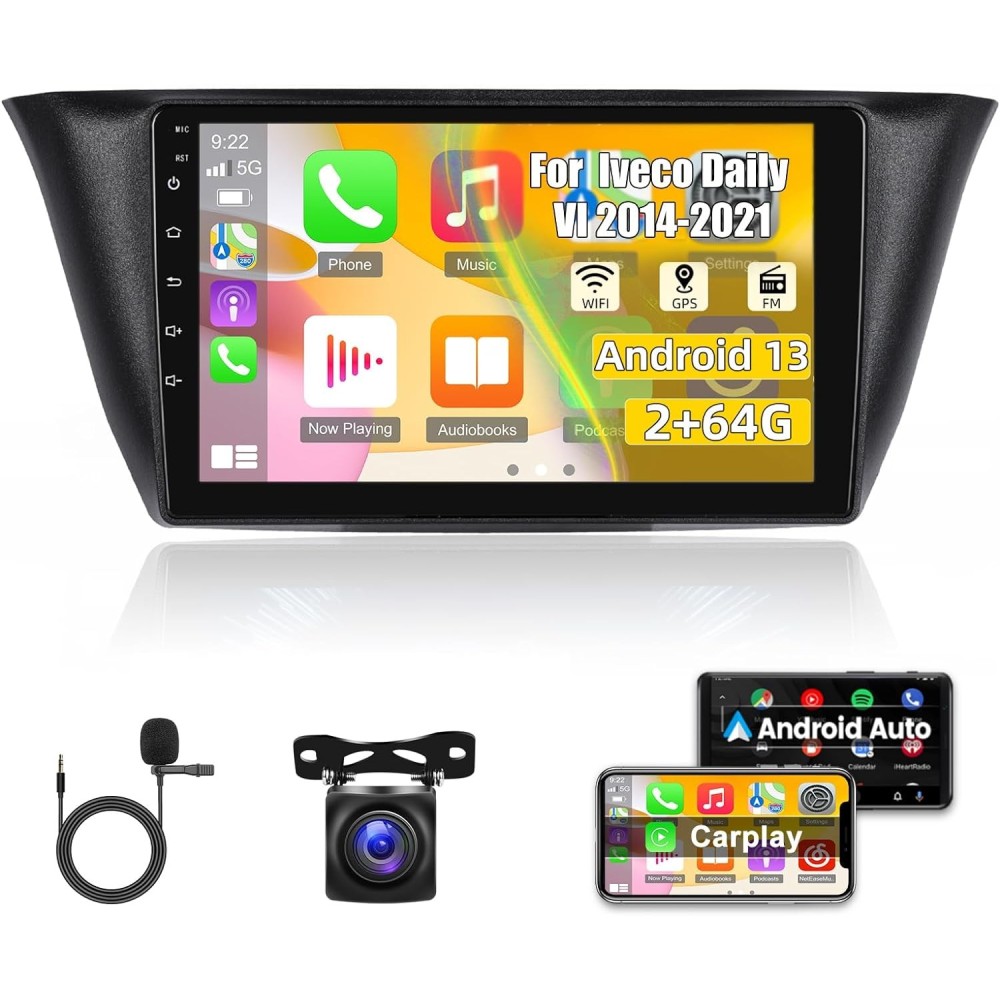 NHOPEEW 8227L autó rádió Android Iveco Daily VI, WiFi, GPS