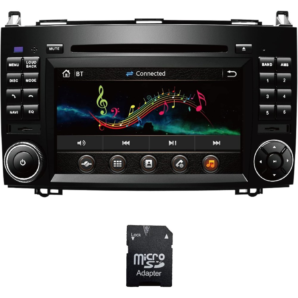 Amazeaudio Winke autoraadio, 2 DIN, MERCEDESBENZ W169, HD1080P