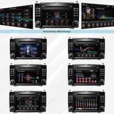 Achatodudio Winke Radio, 2 DIN, pour Mercedesbenz W169, HD1080P