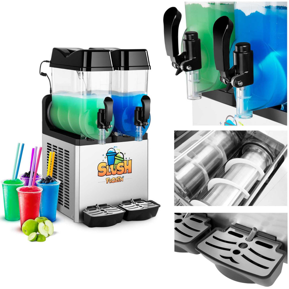 Dispensador de granitor de granitor Dispositivo Sillero Doble 2x 12L Granito