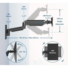 Bontec GWM02 monitorid, 13-27 "Kuni 8 kg, 75/100 mm
