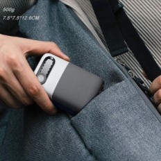 Proiettore a punto Aihoor, DLP con batteria da 2,5 ore, 150 Asin, 5g WiFi, grigio