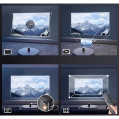 Projector AIHOOR PKT- M1S, DLP akkumulátor 2,5 óra, 150 ASIN, 5G WiFi, szürke