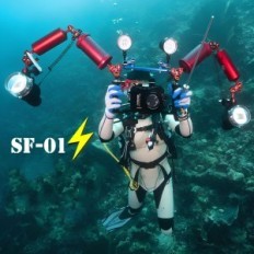 UŻYWANY Wodoodporna lampa błyskowa Sea Frogs SF-01 dla Sony, Canon, Fujifilm,Nikon