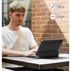 Caso con teclado ESR magnético para iPad Air 6/5 / 4 / iPad Pro 11, Negro