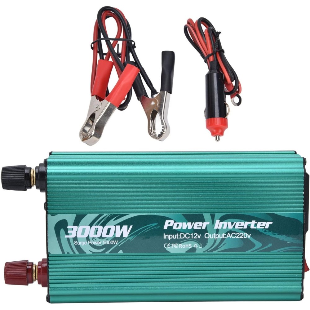 Inverter Shanrya 3000 W tiszta sineloid hullámmal, aktív hűtés