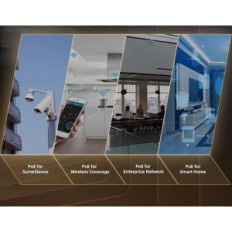 18-Port Gigabit Poe Mokerlink Poe-G162G, Plug and Play Stikalo