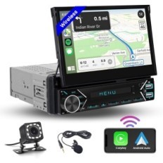 HIKITA-autoradio, 1 DIN, 7 '', Bluetooth, USB-C met Android