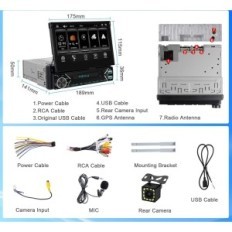 Hikita-autoradio, 1 DIN, 7 '', Bluetooth, USB-C android