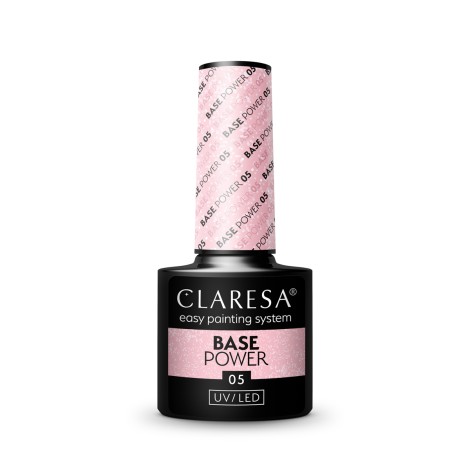 CLARESA BASE POWER 05 - Base Rosada Sutil 5g com Brilho — vista frontal
