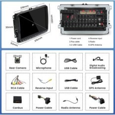 Hikity car radio UK-C216, DAB / DAB + CARPLAY for VW
