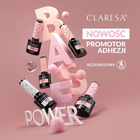 CLARESA BASE POWER 05 - Base Rosada Sutil 5g com Brilho