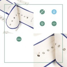 Sustain riem van orthones op de maag en bed met een magnetische sluiting