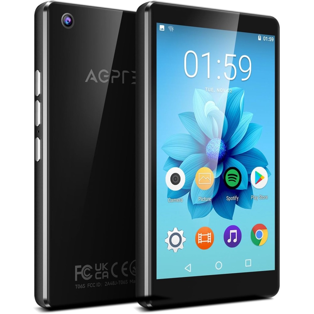 MP3 AGPTEK MT06SB Predvajalnik z Bluetooth 5.0, WiFi, MP4, 5 MP kamera, črna
