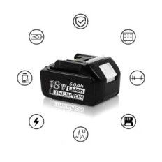 Ένα σύνολο 2 μπαταριών Jisaltt 5000 mAh στη Makita, που χρησιμοποιήθηκε