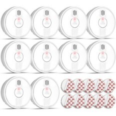 Putogesafe Z206C rooksensor, rooksensor met verwijderbare batterij, 10 stuks.