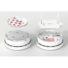 PUTOGESAFE Z206C Smobor Smoke, senzor dima z odstranljivo baterijo, 10 kosov.