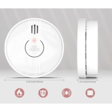 Putogesafe Z206C Snímač kouře, snímač kouře s odnímatelnou baterií, 10 ks.