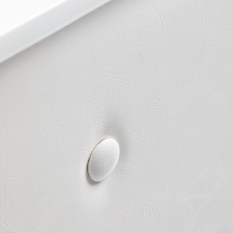 Gabbiano Reception Skrivbord G26W Hvid — nærbillede af overflade