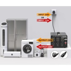 YINLEADER 3000 VA 110 V Spänning Transducer, USA, 110V / 220V, 3 uttag