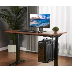 PC-tok birtokosa EUREKA ERK- MCH- B az asztal alatt, legfeljebb 20 kg, fekete