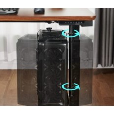 Titular para PC EUREKA ERK-MCH-B en escritorio, hasta 20 kg, negro