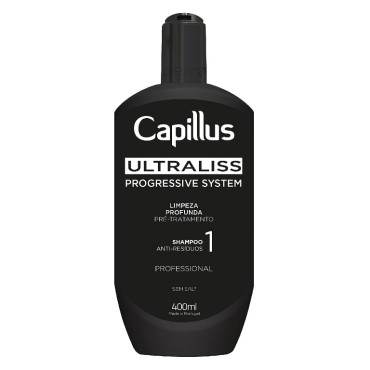 Capillus Ultraliss Nanoplastic, čistilni šampon, korak 1, 400ml — sprednji pogled