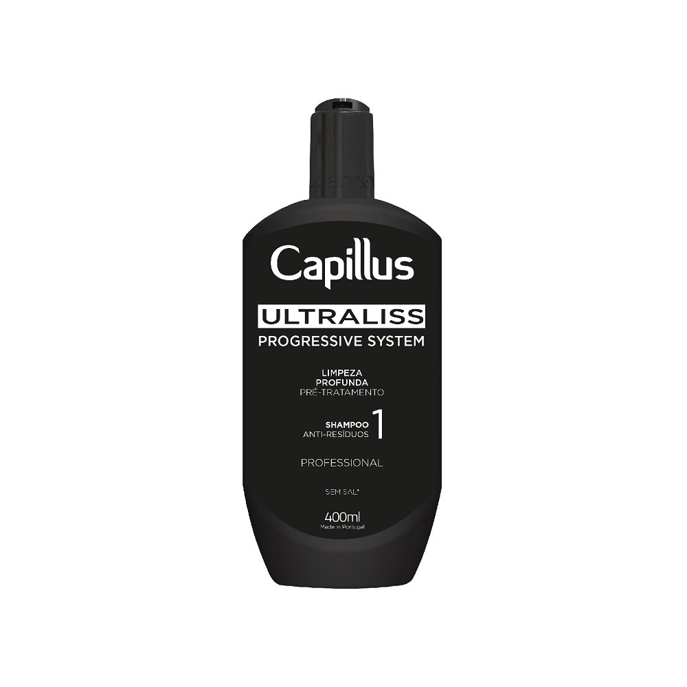 Capillus Ultraliss Nanoplastic Champô de Limpeza, passo 1, 400ml — vista frontal