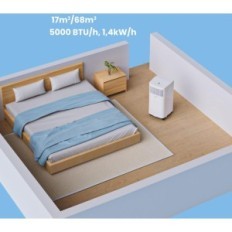 Kannettava ilmastointilaite Comfee Mppha-05CRN7 1.4 kW - 49 m³, epätäydellinen sarja