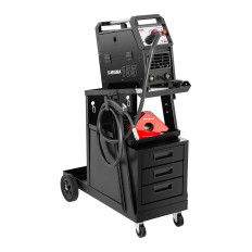 Woodlift truck staal met 3 laden 2 planken laden capaciteit tot 75kg