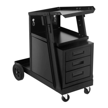 Woodlift Truck tērauds ar 3 atvilktnēm 2 Plaukti Kravas ietilpība līdz 75 kg