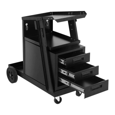 Woodlift truck Steel with 3 drawers 2 shelves Load capacity up to 75kg