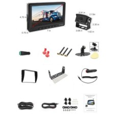 Bezdrátová pro bezdrátová adresa Urvolax Recercing, monitor 7 '', IP69, 1080p, 170 °